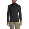 Lands’ End Men’s American-Grown Supima Cotton Turtleneck Shirt(Black)