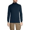 Lands’ End Men’s American-Grown Supima Cotton Turtleneck Shirt(Radiant Navy)