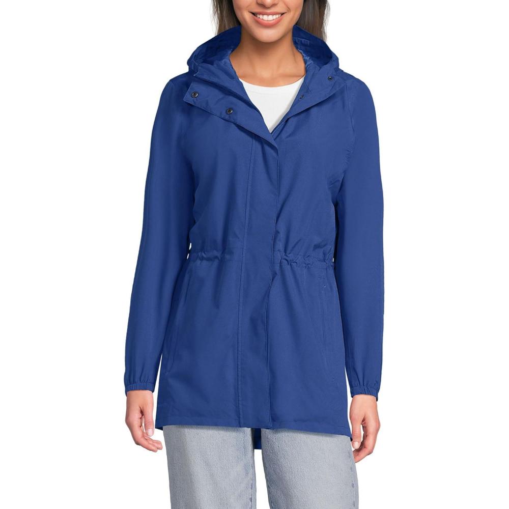 imageLands End Squall Packable Waterproof RaincoatSapphire
