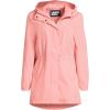 Lands’ End Squall Packable Waterproof Raincoat(Sunset Coral Pink)