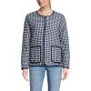 Lands’ End Women’s Quilted Reversible Jacket(Navy Floral/Navy Gingham)