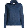 Lands’ End Women’s Sweater Fleece Jacket(Classic Navy Muted Heather)