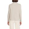 Lands’ End Women’s Sweater Fleece Jacket(Ivory Sand Heather)