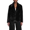 Lands’ End Women’s Faux Fur Jacket(Black)