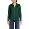 Lands’ End Women’s Sweater Fleece Jacket(Evergreen Heather)