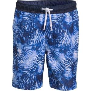 Lands’ End B Swim Trunks Deep Sea Navy Tie Dye Palm Kids Medium