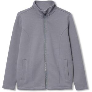 Lands’ End Boys Long Sleeve Knit Full Zip Mock Neck Sweatshirt(Cocoon)