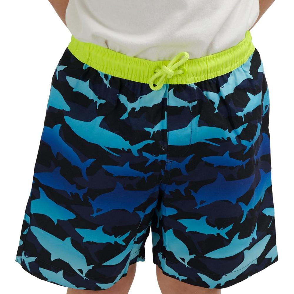 imageLands End Little Boys Swimwear UPF 50 Mesh Liner Swim Trunks XXSSBlue