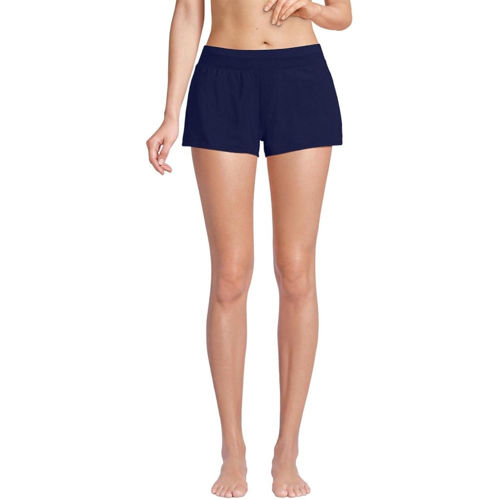 imageLands End Womens 3quot Tummy Control Modest Swim ShortsDeep Sea Navy