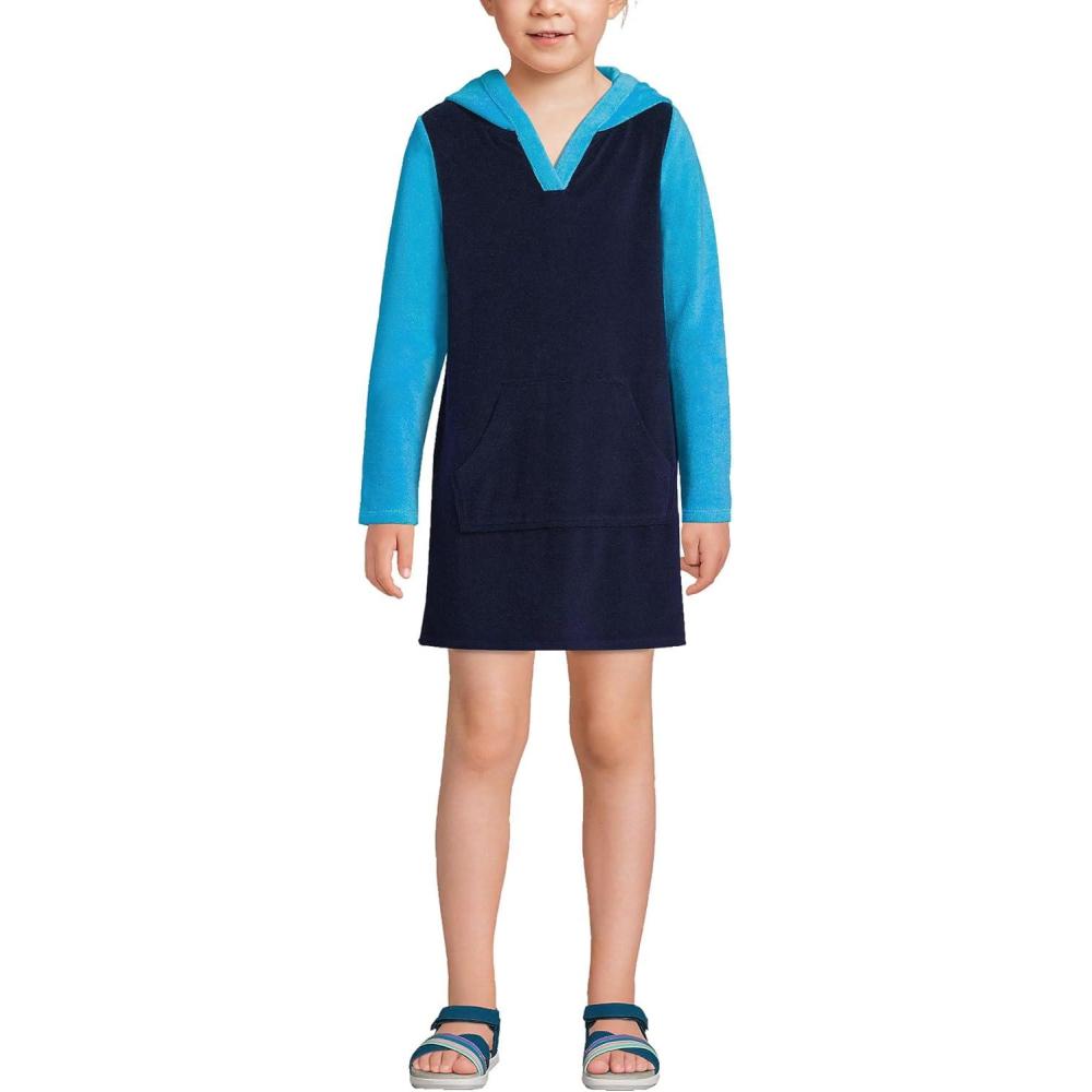 imageLands End girls 58147pDeep Sea Navy Colorblock