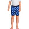 Lands’ End B Cargo Pocket Swim Trunk Electric Blue Bias Tie Dye Kids Large