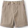 Lands’ End Boys Husky Sport Active Performance Chino Shorts 10 Khaki