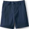 Lands’ End Boys Husky Sport Active Performance Chino Shorts 12 Classic Navy
