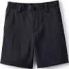 Lands’ End Boys Husky Sport Active Performance Chino Shorts 16 Black