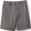 Lands’ End Boys Husky Sport Active Performance Chino Shorts 18 Arctic Gray