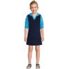 Lands’ End girls 58147p(Deep Sea Navy Colorblock)