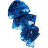 Lands’ End Kids Cozy Fleece Hat-Scarf-Gloves Set(Navy Mystery Galaxy)