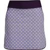 Lands’ End Women’s Quick Dry Board Skort Swim Skirt(Black Berry Medallion)
