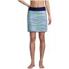 Lands’ End Women’s Quick Dry Board Skort Swim Skirt(Paradise Aqua Space Dye)
