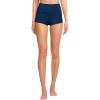 Lands’ End Women’s Tugless High Waisted Swim Boy Shorts(Deep Sea Navy)