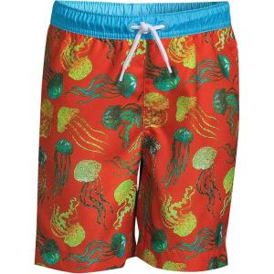 Lands’ End B Swim Trunks Flame Jellyfish Kids Medium