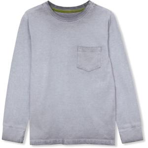 Lands’ End Boys Long Sleeve Washed Pocket Shirt(Cocoon)
