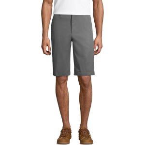 Lands’ End Boys Plain Front Blend Chino Shorts(Arctic Gray)