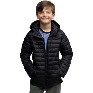 Lands’ End Kids ThermoPlume Packable Hooded Jacket(Black)