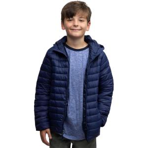 Lands’ End Kids ThermoPlume Packable Hooded Jacket(Navy)