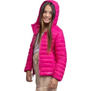 Lands’ End Kids ThermoPlume Packable Hooded Jacket(Rhubarb)