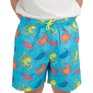 Lands’ End Little Boys’ Swimwear UPF 50 Mesh Liner Swim Trunks (XXS-S)(Malibu Blue)