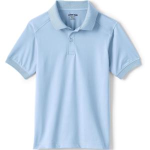 Lands’ End School Uniform Kids Short Sleeve Rapid Dry Polo Shirt(Blue)
