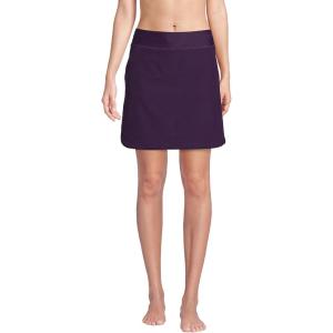 Lands’ End Women’s Quick Dry Board Skort Swim Skirt(Blackberry)
