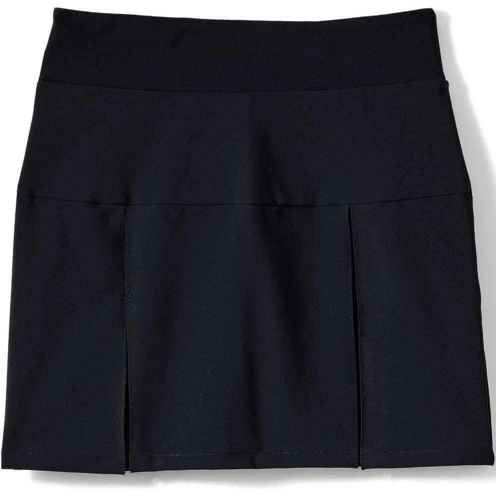 imageLands End School Uniform Girls Performance Pleated Skort Above The KneeBlack