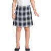 Lands’ End School Uniform Girls Plaid A Line Tab Skort Top of Knee(White Plaid)