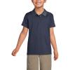 Lands’ End School Uniform Girls Short Sleeve Feminine Fit Rapid Dry Polo Shirt(Classic Navy)