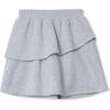 Lands’ End Girls Tiered Fleece Skort(Gray Heather)