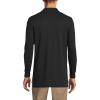 Lands’ End School Uniform Men’s Long Sleeve Interlock Polo Shirt(Black)