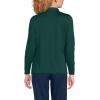 Lands’ End School Uniform Women’s Long Sleeve Feminine Fit Rapid Dry Polo Shirt(Evergreen)