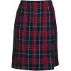 Lands’ End School Uniform Women’s Plaid A Line Tab Skort Top of Knee(Classic Navy Large Plaid)