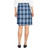 Lands’ End School Uniform Women’s Plaid A Line Tab Skort Top of Knee(Clear Blue Plaid)