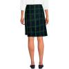 Lands’ End School Uniform Women’s Plaid A Line Tab Skort Top of Knee(Hunter/Classic Navy Plaid)