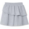 Lands’ End Girls Tiered Fleece Skort(Gray Heather)