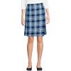 Lands’ End School Uniform Women’s Plaid A Line Tab Skort Top of Knee(Clear Blue Plaid)