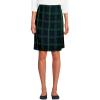 Lands’ End School Uniform Women’s Plaid A Line Tab Skort Top of Knee(Hunter/Classic Navy Plaid)