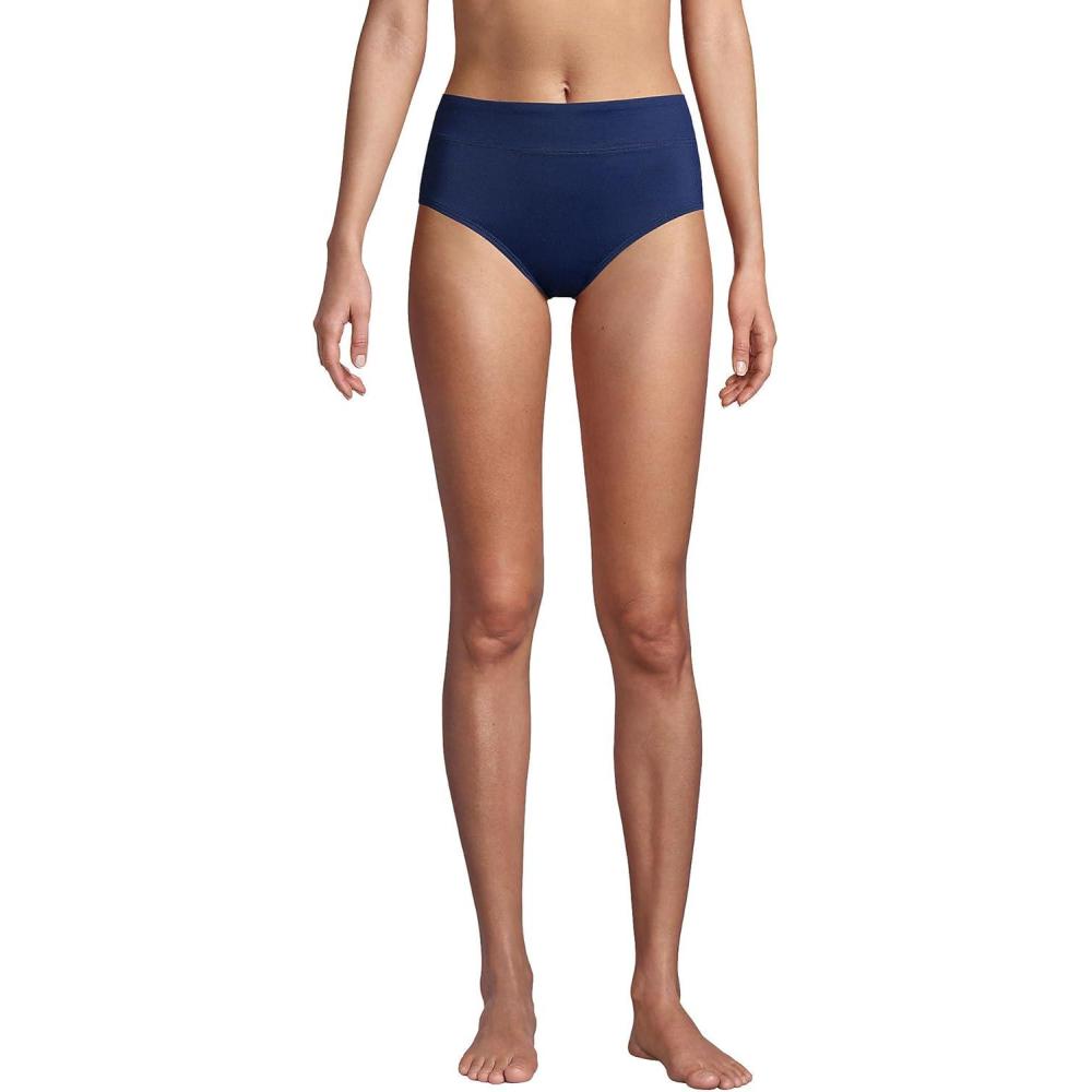 imageLands End Womens High Waisted Bikini BottomsDeep Sea Navy