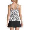 Lands’ End Chlorine Resistant Underwire Tankini Swimsuit Top(Black Havana Floral)