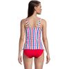 Lands’ End Chlorine Resistant Underwire Tankini Swimsuit Top(Classic Cobalt Stripe)