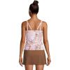 Lands’ End Chlorine Resistant Underwire Tankini Swimsuit Top(White Burst Tie Dye)