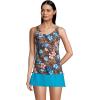 Lands’ End Chlorine Resistant Underwire Tankini Swimsuit Top(deep Sea Navy)